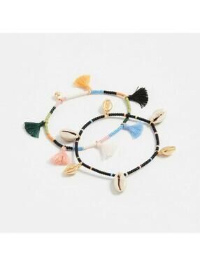 Madewell Beachside Tassel Bracelet Set